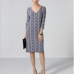 Pure Collection Ditsy Print Soft Jersey Dress